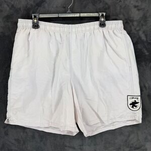 Stussy Mens Water Shorts L Nylon Whiteesh Lined Logo Patch 113148 Large‎